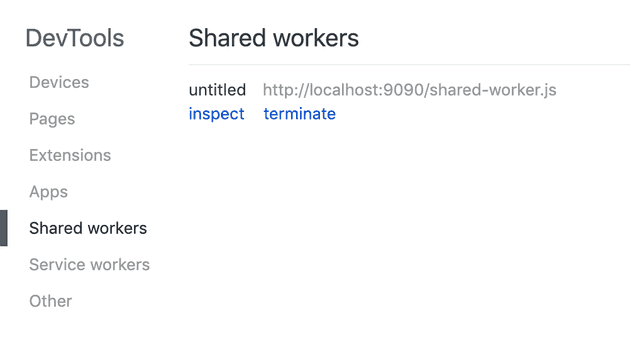 chrome inspect shared worker